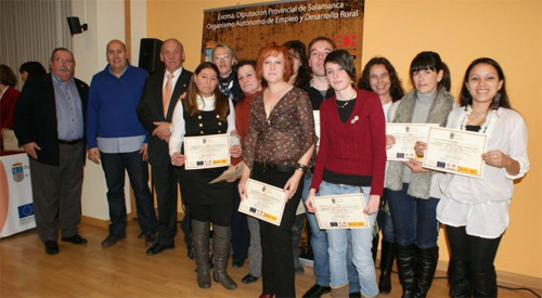 Foto de familia con los alumnos del curso.